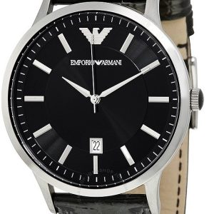 Emporio Armani Herrklocka AR2411 Dress Svart/Läder Ø43 mm