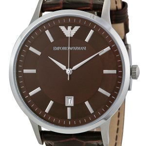 Emporio Armani Herrklocka AR2413 Dress Brun/Läder Ø43 mm