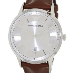 Emporio Armani Herrklocka AR2463 Dress Silverfärgad/Läder Ø43 mm