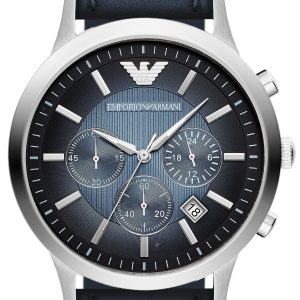 Emporio Armani Herrklocka AR2473 Renato Blå/Läder Ø43 mm