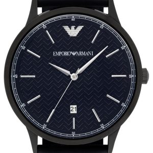 Emporio Armani Herrklocka AR2479 Dress Blå/Läder Ø43 mm