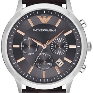 Emporio Armani Herrklocka AR2513 Renato Svart/Läder Ø43 mm