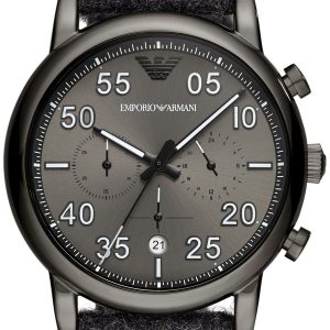 Emporio Armani Luigi Herrklocka AR11154 Grå/Läder Ø43 mm