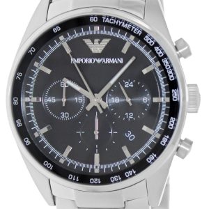 Emporio Armani Sportivo Herrklocka AR5980 Svart/Stål Ø43 mm