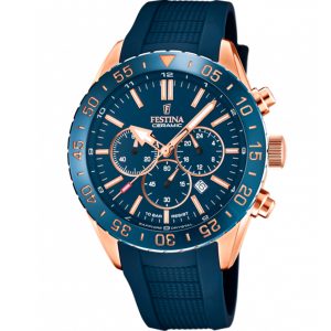 Festina Ceramic F20516/1 - Herr - 44 mm - Analogt - Quartz - Safirglas