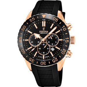 Festina Ceramic F20516/2 - Herr - 44 mm - Analogt - Quartz - Safirglas