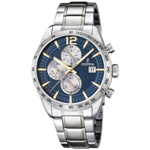 Festina Chrono F16759/7 - Herr - 44 mm - Analogt - Quartz - Mineralglas