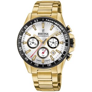 Festina Chrono F20634/1 - Herr - 45 mm - Analogt - Quartz - Mineralglas