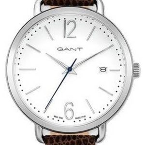 Gant 99999 Damklocka GT068004 Vit/Läder Ø35 mm