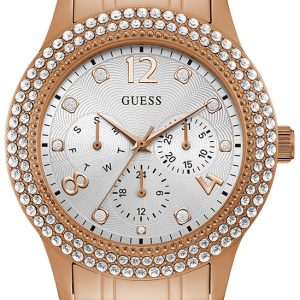 Guess Bedazzle Damklocka W1097L3 Silverfärgad/Roséguldstonat stål