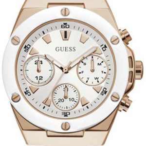 Guess Damklocka GW0030L3 Athena Silverfärgad/Gummi Ø41 mm