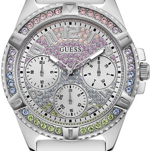 Guess Damklocka GW0045L1 Silverfärgad/Gummi Ø40 mm