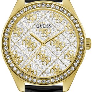 Guess Damklocka GW0098L3 Vit/Läder Ø36 mm