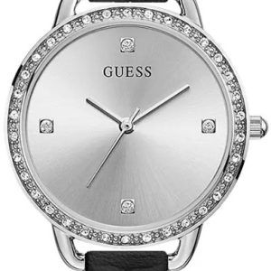 Guess Damklocka GW0099L2 Bellini Silverfärgad/Läder Ø30 mm