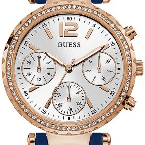 Guess Damklocka GW0113L3 Solstice Silverfärgad/Gummi Ø36 mm