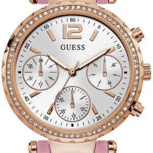 Guess Damklocka GW0113L4 Solstice Silverfärgad/Gummi Ø36 mm