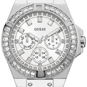 Guess Damklocka GW0118L3 Silverfärgad/Gummi Ø39 mm