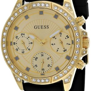 Guess Damklocka GW0222L1 Gulguldstonad/Gummi Ø36 mm