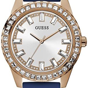 Guess Damklocka GW0285L1 Sparkler Silverfärgad/Gummi Ø38 mm