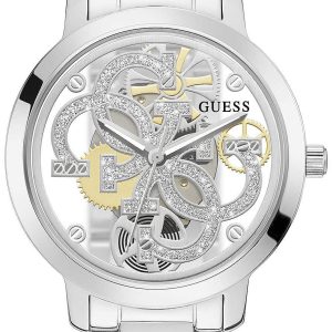 Guess Damklocka GW0300L1 Quattro Skelettskuren/Stål Ø36 mm