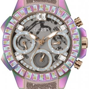 Guess Damklocka GW0313L4 Bombshell Skelettskuren/Gummi Ø36 mm