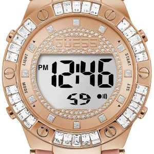 Guess Damklocka GW0338L2 Blush Roséguldstonad/Gummi Ø38 mm