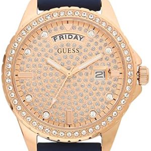 Guess Damklocka GW0358L1 Roséguldstonad/Gummi Ø38 mm