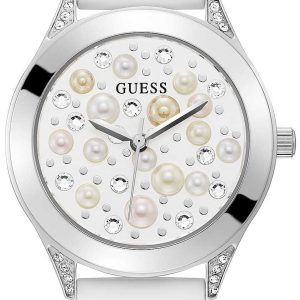 Guess Damklocka GW0381L1 Silverfärgad/Gummi Ø36 mm