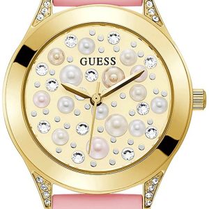 Guess Damklocka GW0381L2 Gulguldstonad/Gummi Ø36 mm