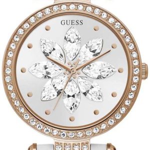 Guess Damklocka GW0382L3 Bloom Vit/Läder Ø32 mm