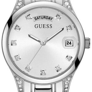 Guess Damklocka GW0385L1 Mini Aura Silverfärgad/Stål Ø31 mm