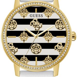 Guess Damklocka GW0398L1 Marina Silverfärgad/Läder Ø38 mm