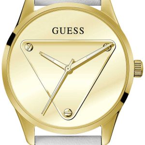 Guess Damklocka GW0399L1 Gulguldstonad/Läder Ø36 mm