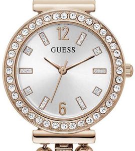 Guess Damklocka GW0401L3 Gala Silverfärgad/Roséguldstonat stål