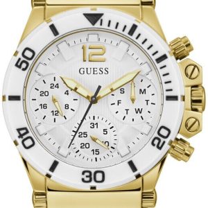 Guess Damklocka GW0406L1 Co-Pilot Vit/Gummi Ø39 mm