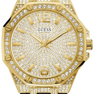 Guess Damklocka GW0408L2 Shimmer Gulguldstonad/Textil Ø38 mm