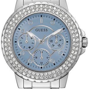 Guess Damklocka GW0410L1 Multifunction Blå/Stål Ø36 mm