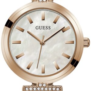 Guess Damklocka GW0471L3 Other Vit/Roséguldstonat stål Ø28 mm