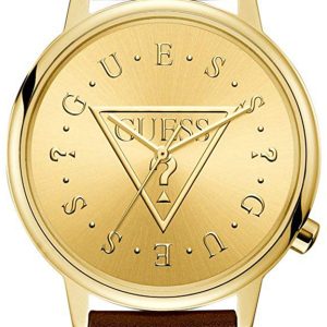 Guess Damklocka V1008M2 Iconic Gulguldstonad/Läder Ø42 mm