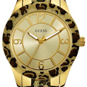 Guess Damklocka W0014L2 Trend Gulguldstonad/Resinplast Ø37 mm