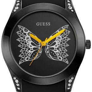 Guess Damklocka W0023L10 Svart/Gummi Ø39 mm