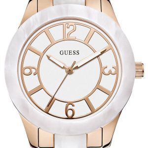 Guess Damklocka W0074L2 Goddess Vit/Resinplast Ø35 mm