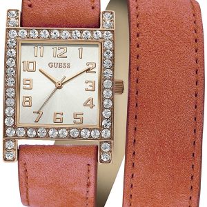 Guess Damklocka W0158L2 Trend Silverfärgad/Läder