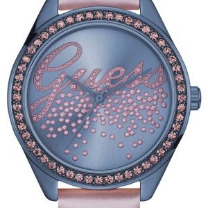 Guess Damklocka W0161L3 Dress Blå/Läder Ø36 mm