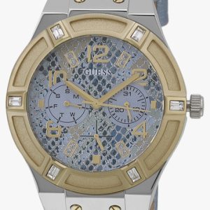 Guess Damklocka W0289L2 Jet Blå/Läder Ø39 mm