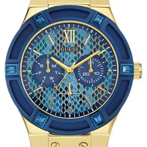 Guess Damklocka W0289L3 Jet Blå/Läder Ø39 mm