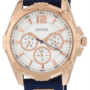 Guess Damklocka W0325L8 Dress Vit/Roséguldstonat stål Ø41 mm