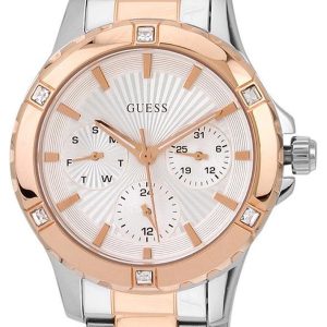 Guess Damklocka W0443L4 Mist Silverfärgad/Roséguldstonat stål Ø39