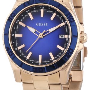 Guess Damklocka W0469L2 Mini Blå/Roséguldstonat stål Ø36 mm