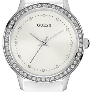 Guess Damklocka W0648L5 Chelsea Vit/Läder Ø30 mm